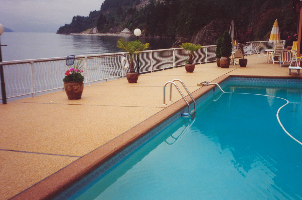 Rustic Terrazzo Pool, West Vancouver, BC